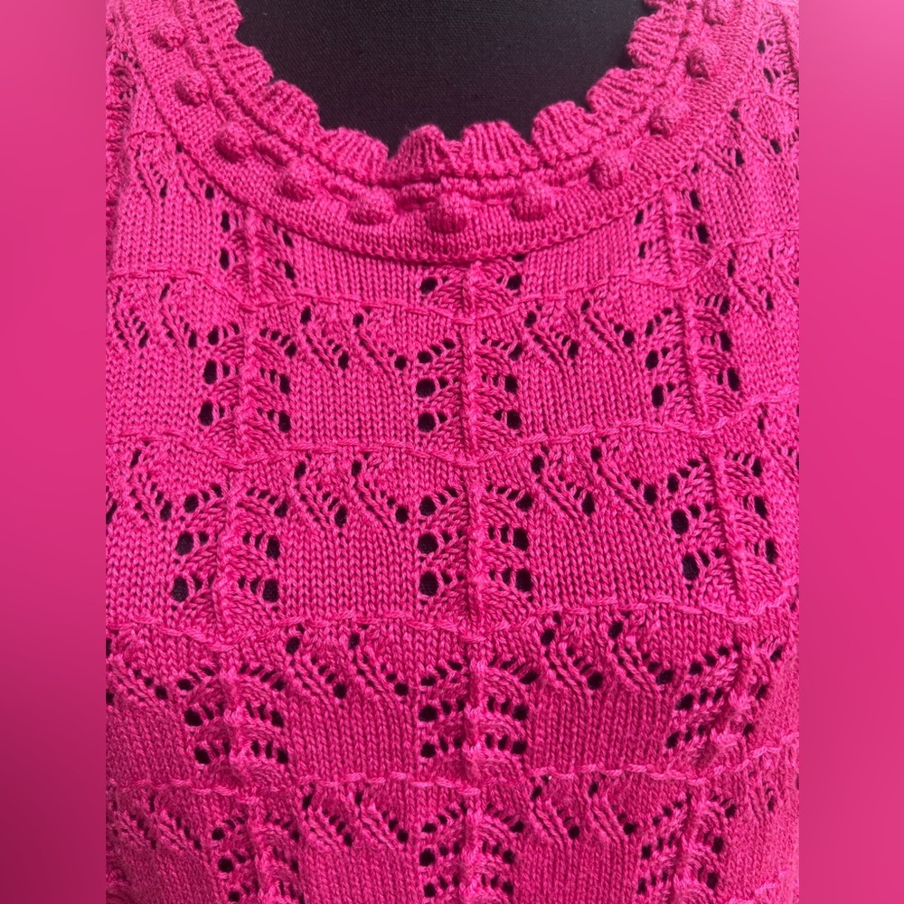 Anthropologie Pink Lace Blouse - Picture 4 of 9
